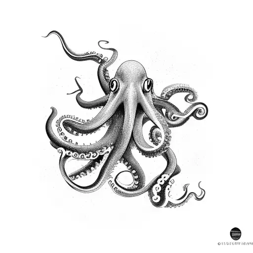 Diver Fighting A Octopus