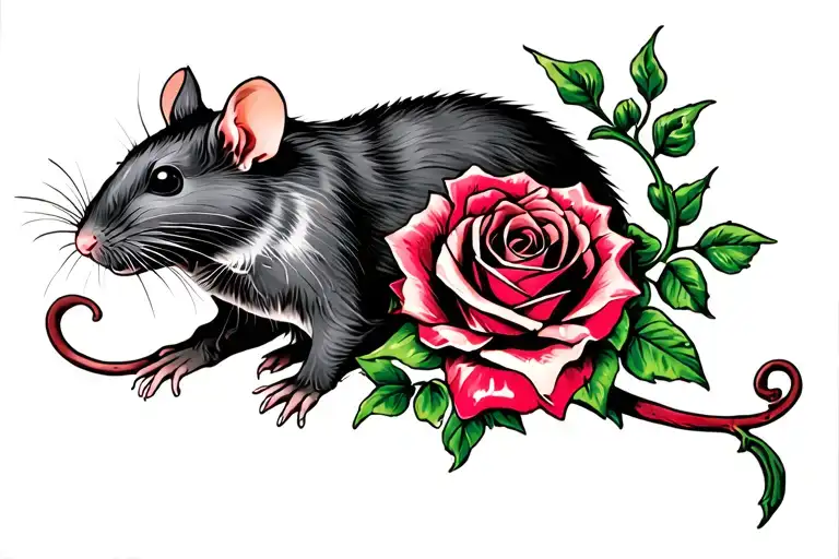 Rat Rose Vine Intertwined