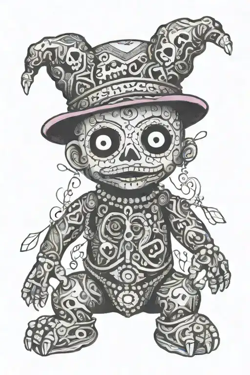 Psychedelic And Evil Voodoo Doll