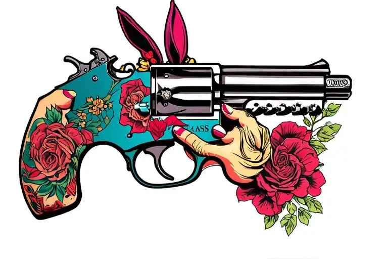 Gangster Jessica Rabbit With Tattoo Gun
