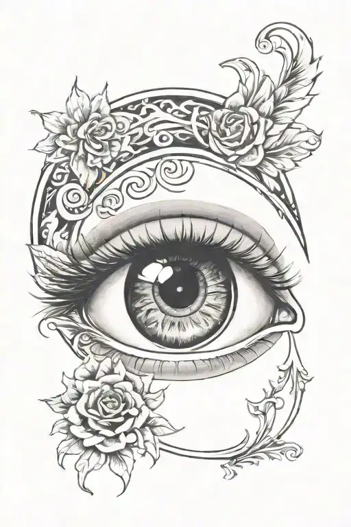 Eye In A Heaven Background