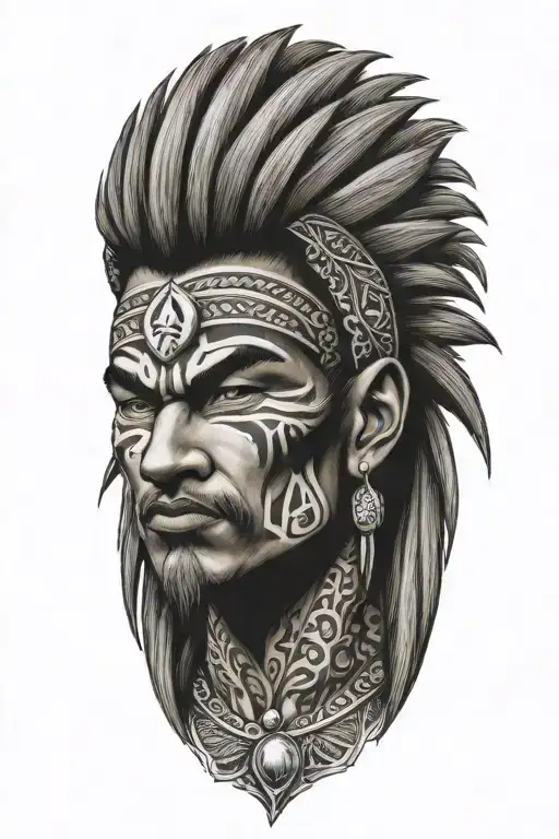 Super Saiyan With Indian Headress