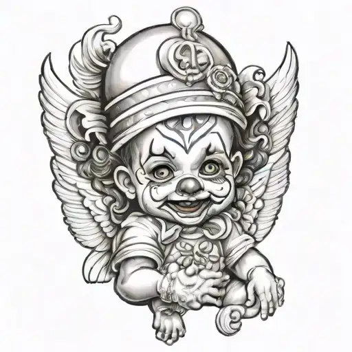 Gangser Clown Baby Angel