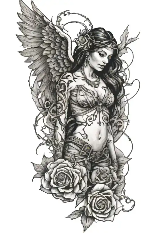 Wing And Barbed Wire Dora Tudor Style Full