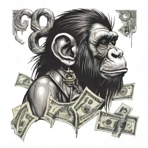 Monkey And People Money Crying