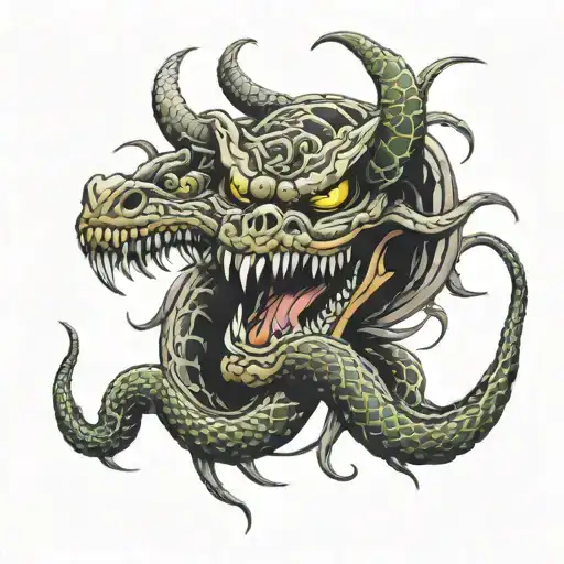 Demon Snake Fighting