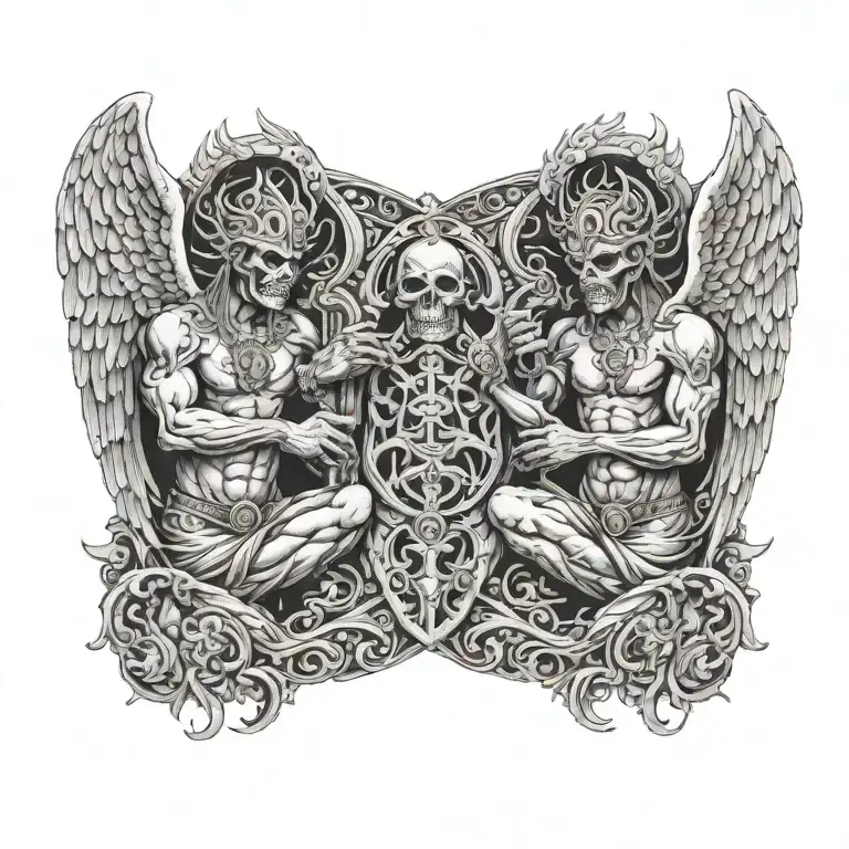 Angels Fighting Demons