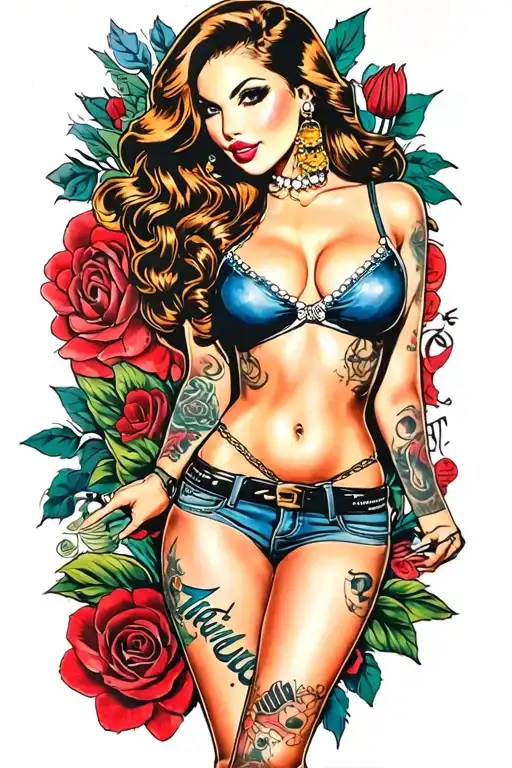 Gangster Girl Pinup