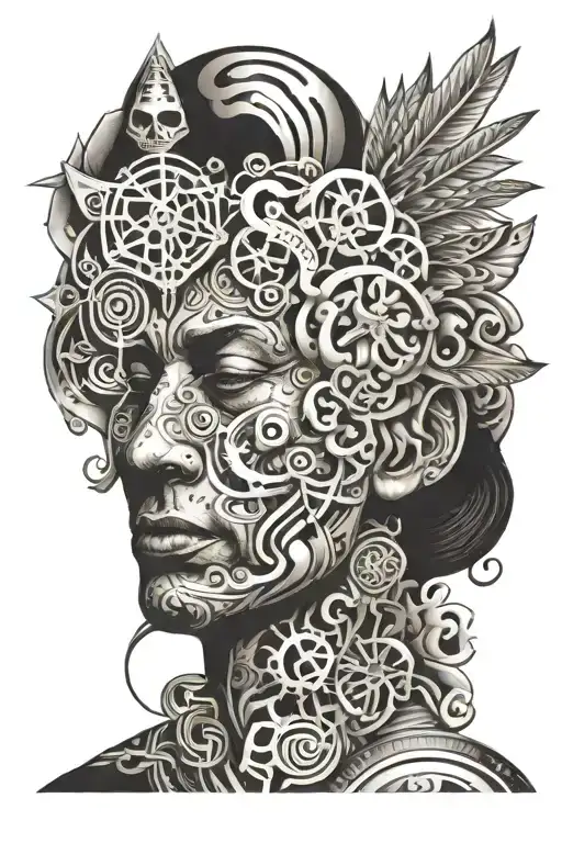 An Abstract Representation Of The Spiritual Enlightenment Experienced During A Trip On Lsd