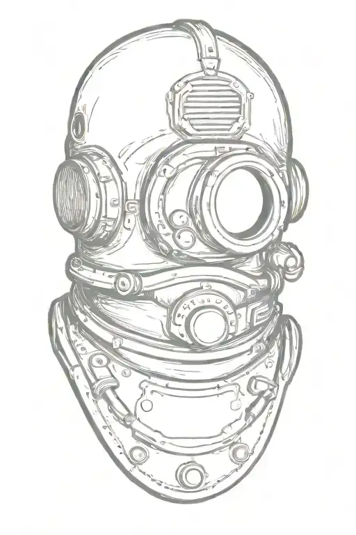 Vintage Navy Diver Helmet