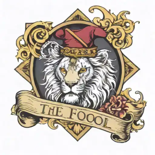 The Fool Tarot As A Lion Jester