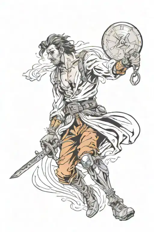 A Delight Depiction Of A Man Going Back In Time