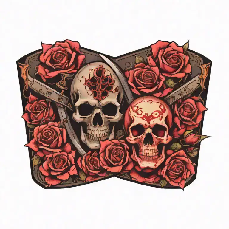 Roses And Guns And A Sword And A Skull