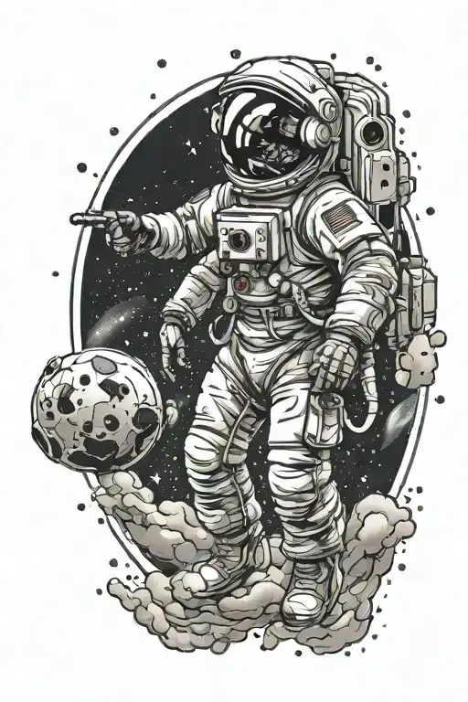 Astronaut Floating Lost