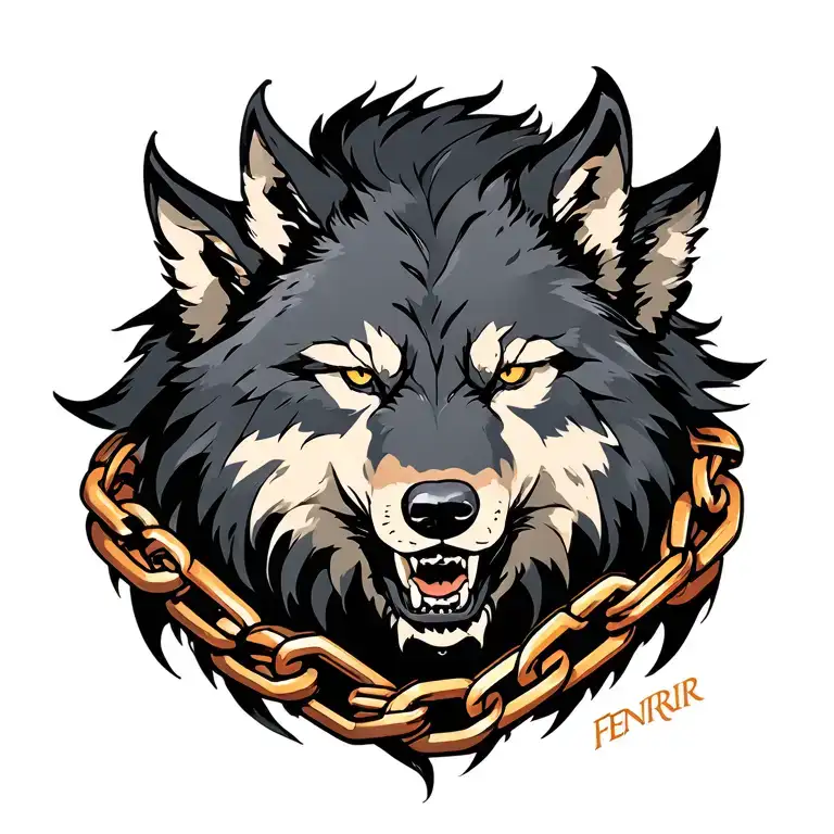 Fenrir The Wolf Chained