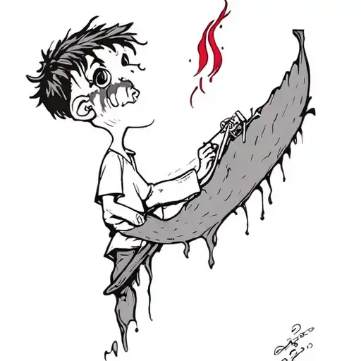 On The Road To Hell There Was A Railroad Line And A Poor Boy Workin' On A Song