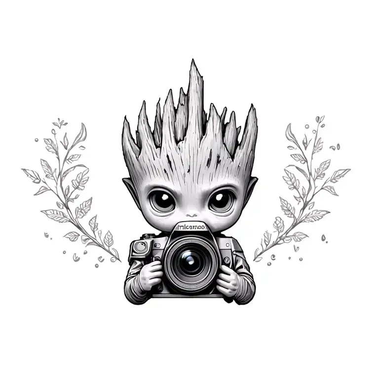 Baby Groot And Camera