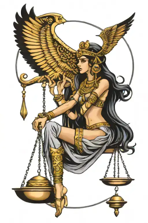 Gypsy God Maat Egyptian Goddess Of Balance Scale