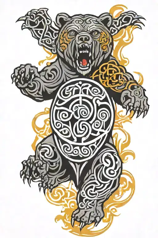 Celtic Bear Roaring