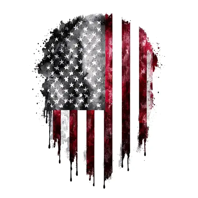 Distressed American Flag