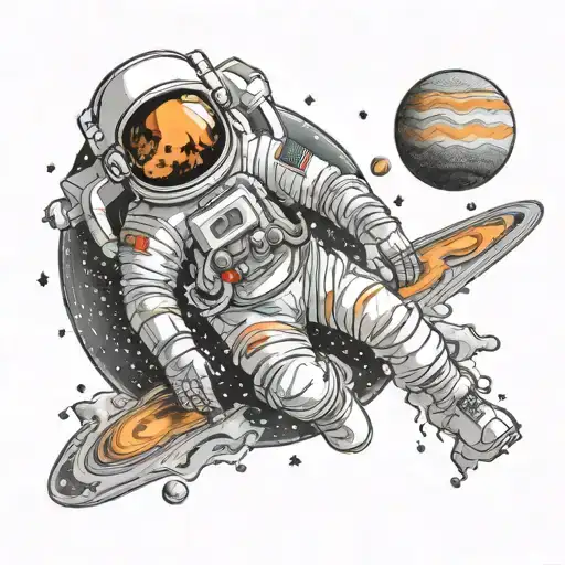 Astronaut Exploring Jupiter