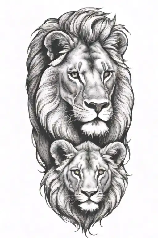 Lion And Cub