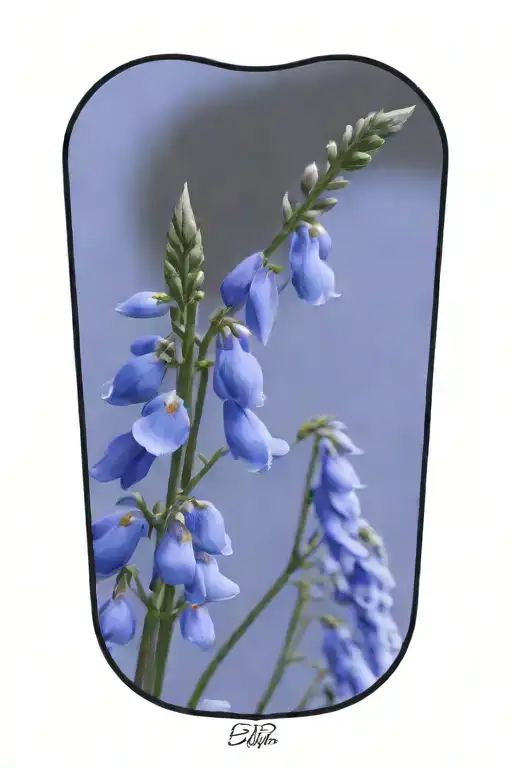 Dainty Line Lupinis Flowers Symbolizing Rebirth