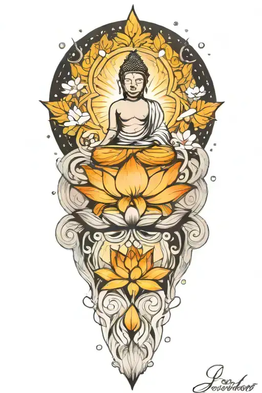 Buddha Lotus Galaxy