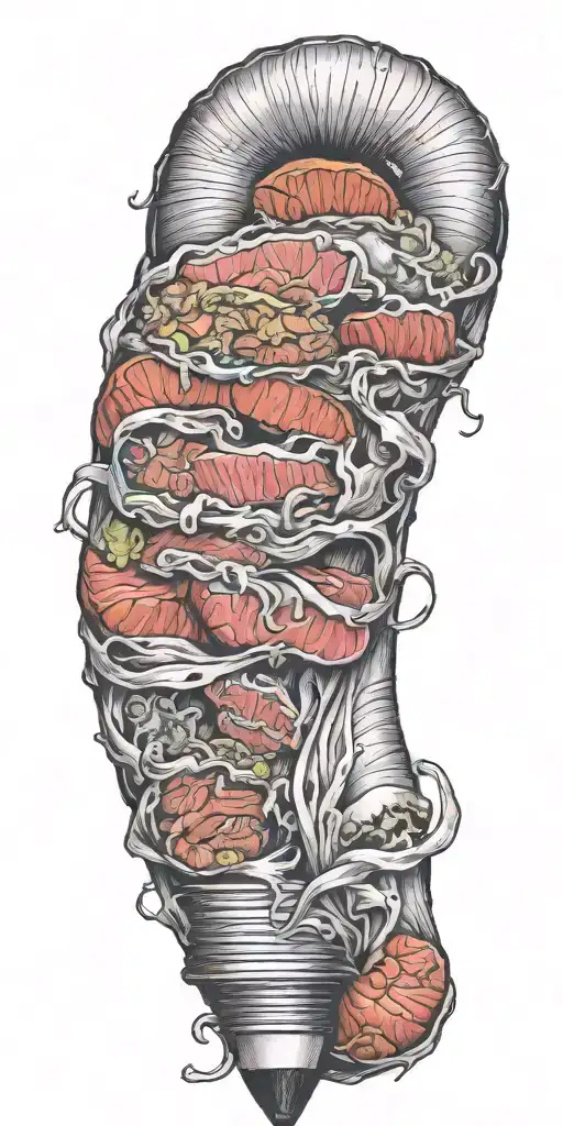 Beef Curtain Pencil Drawing