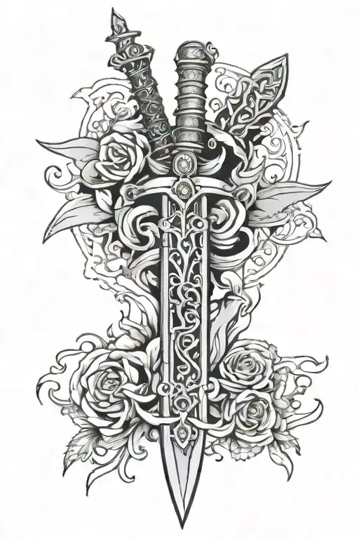 Dagger Sword Wrapped