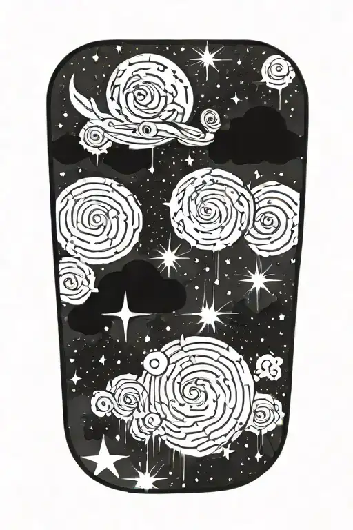 Van Gogh Starry Night With Leo Constellation