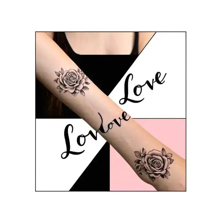 I Want The Word Love On One Wrist And Loyal On The Other Wrist