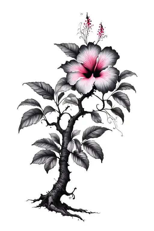 Psychedelic Hibiscus Tree