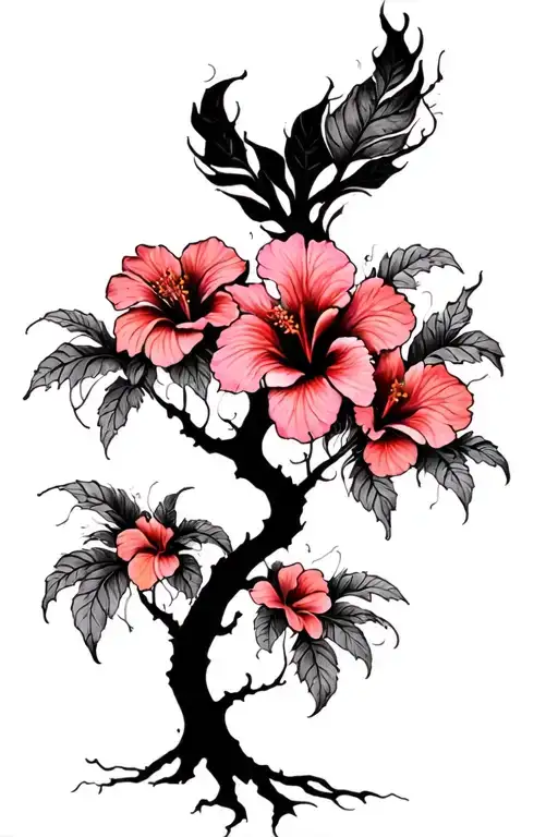 Psychedelic Hibiscus Tree