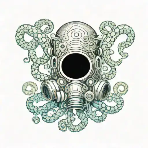 Octopus With Gas Mask