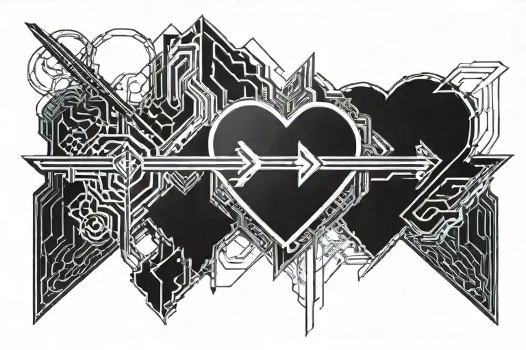 Good And Evil Heart Shaped