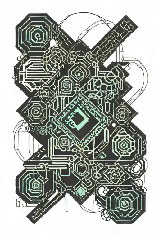 Crotchet Rest Dark Tribal