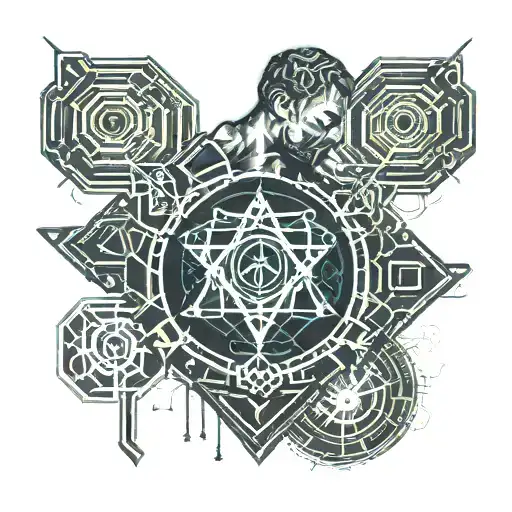 Topless Male With Trust Yourself