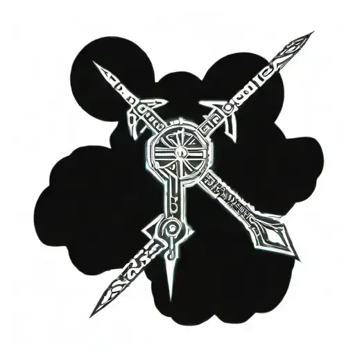 Sword With Triple Moon Phases Incorporated