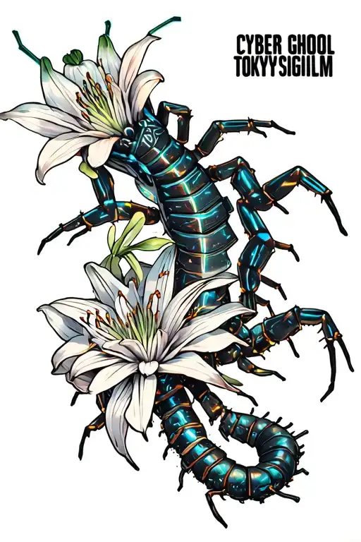 Tokyo Ghoul Centipede With Spider Lily