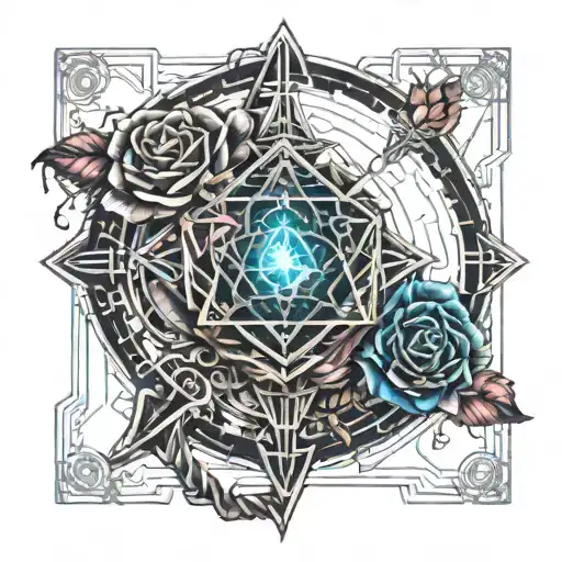 An Open Book And A Crystal Rose