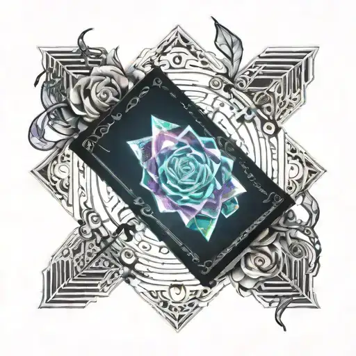 An Open Book And A Crystal Rose