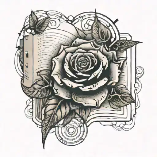 An Open Book Growing A Rose