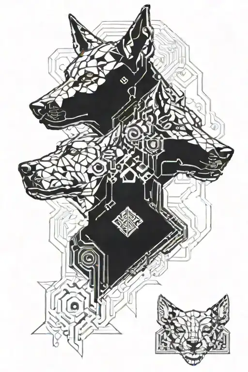 Cyber Cerber Dog Has 3 Heads