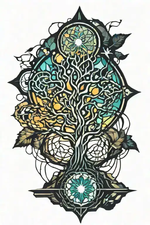 Yggdrasil In Stained Glass