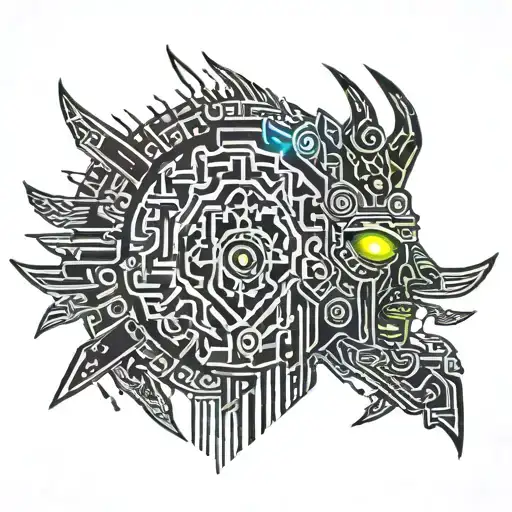 Wicked Masked Aztec Warrior