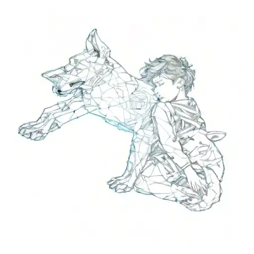 A Boy Sleeping With A Dog