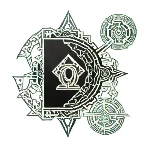 Elden Ring Logo Turned Into Cyber Sigilism Back