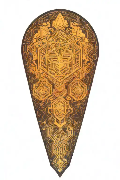 Cloud With Geometry Patterns Incorporated