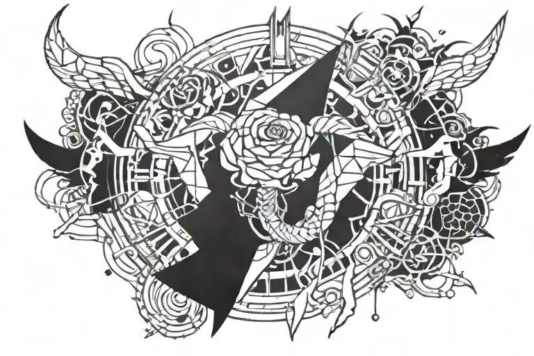 Mythical Beast Rose Intertwined